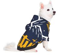 Salelf Let The Adventure Begins for Small Dog Hoodie for Winter Fall, Warm Polyester Puppy Clothes with Hood, Soft Cozy Dog Sweater for Small Breeds, Cold Weather Pet Apparel