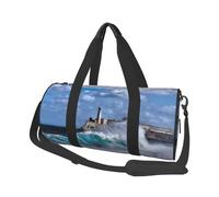 Salelf Lighthouse in Havana for Duffle Bag, Waterproof Large Duffle Bag, Weekender Bag, Gym Bag, Sports Bag, Overnight Bag