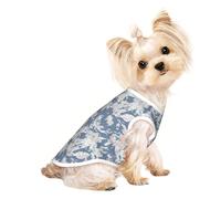 Salelf Linen Texture Leaf for Dog Shirts Elastic Soft Dog T-Shirts Breathable Pet Clothes Spring Summer Pet Apparel Tee Shirt for Puppy Kitty Cats Small Medium Dogs