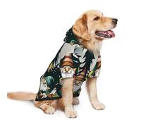 Salelf Little Eunuch for Dog Hoodie Sweatshirt for Large Dogs, Winter Warm Fleece Lined Polyester Jacket for German Shepherd Golden Retriever, Reflective Strips for Night Walk