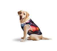 Salelf Little Fire Dragon for Dog Costume, All Season Soft Pure Cotton Pet Harness, Outerwear for Medium to Large Dogs, Outdoor Walking