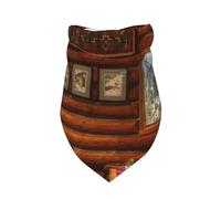 Salelf Log Cabin Inside Dog Bandana Premium Durable Triangle Scarf -1 PackWashable Make Your Pooch Stand Out Dog Bandana Suitable for Neutral Large Dogs