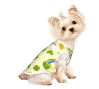 Salelf Lucky Four-Leaf Clover for Dog Shirts Elastic Soft Dog T-Shirts Breathable Pet Clothes Spring Summer Pet Apparel Tee Shirt for Puppy Kitty Cats Small Medium Dogs