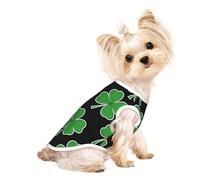 Salelf Lucky Four-Leaf Clover Theme for Dog Shirts Elastic Soft Dog T-Shirts Breathable Pet Clothes Spring Summer Pet Apparel Tee Shirt for Puppy Kitty Cats Small Medium Dogs