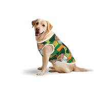 Salelf Lucky Old Man for Dog Costume, All Season Soft Pure Cotton Pet Harness, Outerwear for Medium to Large Dogs, Outdoor Walking