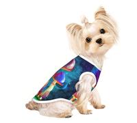Salelf Magic Mushrooms for Dog Shirts Elastic Soft Dog T-Shirts Breathable Pet Clothes Spring Summer Pet Apparel Tee Shirt for Puppy Kitty Cats Small Medium Dogs