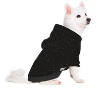 Salelf Moon Phases for Small Dog Hoodie for Winter Fall, Warm Polyester Puppy Clothes with Hood, Soft Cozy Dog Sweater for Small Breeds, Cold Weather Pet Apparel