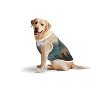 Salelf Mountains Trees Landscape Sunrise for Dog Costume, All Season Soft Pure Cotton Pet Harness, Outerwear for Medium to Large Dogs, Outdoor Walking