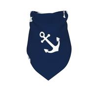 Salelf Nautical Themed Simple Anchors Dog Bandana Premium Durable Triangle Scarf -1 PackWashable Make Your Pooch Stand Out Dog Bandana Suitable for Neutral Large Dogs