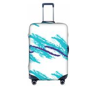 Salelf Northern Lights for Luggage Cover Washable Elasticated Suitcase Covers TSA Approved Stylish Dust and Scratch Resistant Case Protector for Kids and Adults, White, L