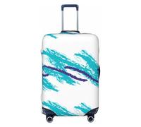 Salelf Northern Lights for Luggage Cover Washable Elasticated Suitcase Covers TSA Approved Stylish Dust and Scratch Resistant Case Protector for Kids and Adults, Black, Large