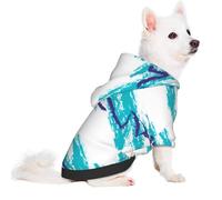 Salelf Northern Lights for Small Dog Hoodie for Winter Fall, Warm Polyester Puppy Clothes with Hood, Soft Cozy Dog Sweater for Small Breeds, Cold Weather Pet Apparel