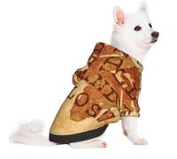 Salelf Not All Those Who Wander are Lost (3) for Small Dog Hoodie for Winter Fall, Warm Polyester Puppy Clothes with Hood, Soft Cozy Dog Sweater for Small Breeds, Cold Weather Pet Apparel