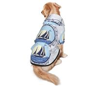 Salelf Not All Who Wander are Lost2 Dog Hoodie Security Dog Hoodie Sweater with Pocket and Leash Hole Warm Pet Clothes Dog Winter Sweatshirt for Medium Large Dogs