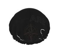 Salelf Not All Who Wander Design Shower Caps for Women Reusable Waterproof Soft Women Shower Hat Reusable Hair Cap for Shower Double Protection Layers