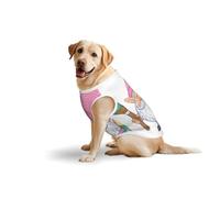 Salelf Old Man for Dog Costume, All Season Soft Pure Cotton Pet Harness, Outerwear for Medium to Large Dogs, Outdoor Walking