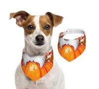 Salelf Old Man Halloween for Dog Bandana Adjustable - Quick Dry & Breathable Cotton, Cute Floral Pattern for Small Medium Large Dogs, Perfect for Holiday Photos