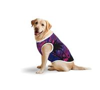 Salelf Palm Tree Shooting Star for Dog Costume, All Season Soft Pure Cotton Pet Harness, Outerwear for Medium to Large Dogs, Outdoor Walking