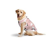 Salelf Panda Flying in Sky Between Clouds and Star All Seasons Soft Pure Cotton Pet Harness Outerwear for Medium Large Dogs Walking Outdoor