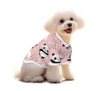 Salelf Panda Flying in The Sky Between Clouds and Star for Pure Cotton Pet T-Shirt for Dogs & Cats - Soft, Breathable Summer Tee or Sleeveless Vest, for Small Medium Breeds with Sensitive Skin