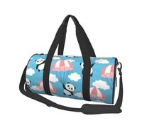 Salelf Panda Flying in the Sky for Duffle Bag, Waterproof Large Duffle Bag, Weekender Bag, Gym Bag, Sports Bag, Overnight Bag