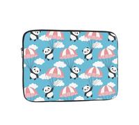 Salelf Panda Flying in The Sky for Laptop Sleeve for Laptop Sleeve for 10-17 Inch MacBook Air/Pro, Dell, HP, Shockproof Water Resistant Protective Case for School & Travel