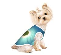 Salelf Paradise Island in The Form of Heart for Dog Shirts Elastic Soft Dog T-Shirts Breathable Pet Clothes Spring Summer Pet Apparel Tee Shirt for Puppy Kitty Cats Small Medium Dogs