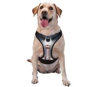 Salelf Peggy's Cove Lighthouse No Pull Dog Harness Reflective Adjustable Pet Ves No Choke Front Clip Pet Harness with 2 Leash Clips + 1 Pet Leash for Large Dog Walking