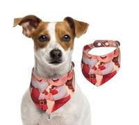 Salelf Petty Love for Dog Bandana Adjustable - Quick Dry & Breathable Cotton, Cute Floral Pattern for Small Medium Large Dogs, Perfect for Holiday Photos