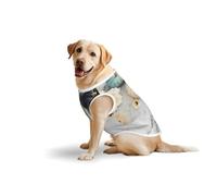 Salelf Pumpkin and White Marble for Dog Costume, All Season Soft Pure Cotton Pet Harness, Outerwear for Medium to Large Dogs, Outdoor Walking