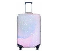 Salelf Rainbow Unicorn Party for Luggage Cover Washable Elasticated Suitcase Covers TSA Approved Stylish Dust and Scratch Resistant Case Protector for Kids and Adults, Black, M