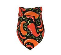 Salelf Red Hot Chili Dog Bandana Premium Durable Triangle Scarf -1 PackWashable Make Your Pooch Stand Out Dog Bandana Suitable for Neutral Large Dogs