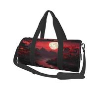 Salelf Riverside Full Moon for Duffle Bag, Waterproof Large Duffle Bag, Weekender Bag, Gym Bag, Sports Bag, Overnight Bag