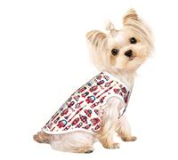 Salelf Rocket Pattern for Dog Shirts Elastic Soft Dog T-Shirts Spring Summer Pet Clothes Breathable Pet Apparel Tee Shirt for Puppy Kitty Cats Small Medium Dogs