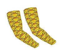 Salelf Rubber Duck Arm Sleeves Cooling UV Sun Protection Sports Compression Sleeve for Men Women Basketball Golf Arm Sleeves