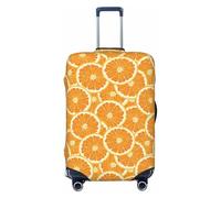 Salelf Scary Ghostly Monsters Luggage Cover Washable Elasticated Luggage Covers for Suitcase TSA Approved Stylish Scratch Resistant Luggage Case Protector, Riped Juicy Sliced Oranges1, L (26-28 in