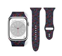 Salelf Sea Turtle for Extra Long Apple Watch Band with Dual Buckle, Stretchy Silicone Strap, Sport Fashion Bands for Women Men Compatible with iWatch Series 9/8/SE