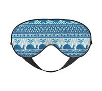 Salelf Sea Underwater Animals Sleep Mask Double-Sided Eye Mask Soft Adjustable Sleeping Eye Covers for Sleeping Perfect Shading Reduce Eye Edema