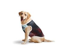 Salelf Shogun Full Moon for Dog Costume, All Season Soft Pure Cotton Pet Harness, Outerwear for Medium to Large Dogs, Outdoor Walking