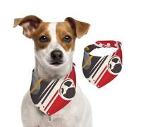 Salelf Space Adventure for Dog Bandana Adjustable - Quick Dry & Breathable Cotton, Cute Floral Pattern for Small Medium Large Dogs, Perfect for Holiday Photos