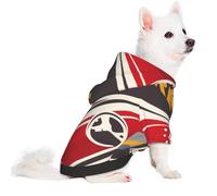 Salelf Space Adventure for Small Dog Hoodie for Winter Fall, Warm Polyester Puppy Clothes with Hood, Soft Cozy Dog Sweater for Small Breeds, Cold Weather Pet Apparel