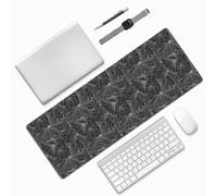 Salelf Spider Web with White Spiders for Large Mouse Pad 31.5 x 11.8in Gaming Desk Mat for Keyboard and Mouse with Anti-Slip Rubber Base Waterproof for School Office Home