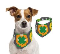 Salelf Spring St Patrick’S Day Irish Gnomes for Dog Bandana Adjustable - Quick Dry & Breathable Cotton, Cute Floral Pattern for Small Medium Large Dogs, Perfect for Holiday Photos