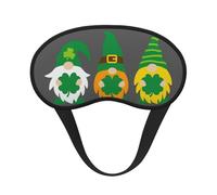 Salelf Spring St Patrick’S Day Irish Gnomes Sleep Mask Adjustable Eye Mask Soft Sleeping Eye Covers for Sleeping Perfect Shading Reduce Edema