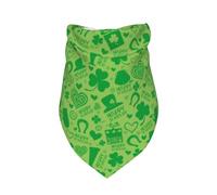 Salelf St Patrick's Day Dog Bandana Premium Durable Triangle Scarf -1 PackWashable Make Your Pooch Stand Out Dog Bandana Suitable for Neutral Large Dogs