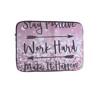 Salelf Staying Positive for Laptop Sleeve for Laptop Sleeve for 10-17 Inch MacBook Air/Pro, Dell, HP, Shockproof Water Resistant Protective Case for School & Travel