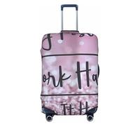 Salelf Staying Positive for Luggage Cover Washable Elasticated Suitcase Covers TSA Approved Stylish Dust and Scratch Resistant Case Protector for Kids and Adults, Black, Medium