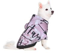 Salelf Staying Positive for Small Dog Hoodie for Winter Fall, Warm Polyester Puppy Clothes with Hood, Soft Cozy Dog Sweater for Small Breeds, Cold Weather Pet Apparel