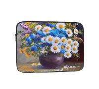 Salelf Still Life Flowers for Laptop Sleeve for Laptop Sleeve for 10-17 Inch MacBook Air/Pro, Dell, HP, Shockproof Water Resistant Protective Case for School & Travel