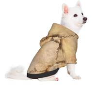 Salelf Stone for Small Dog Hoodie for Winter Fall, Warm Polyester Puppy Clothes with Hood, Soft Cozy Dog Sweater for Small Breeds, Cold Weather Pet Apparel